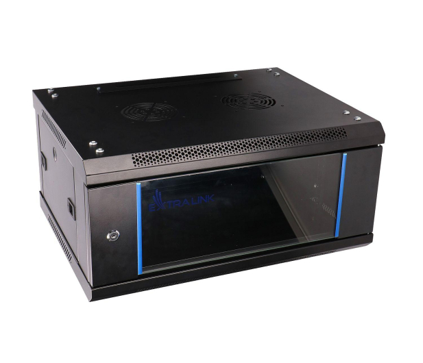 ExtraLink Wisząca 19" 4U 600x450mm (czarna) - 484910 - zdjęcie 5